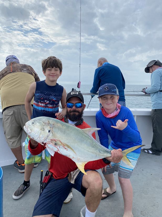Offshore fishing for grouper and snapper near Melbourne, Florida